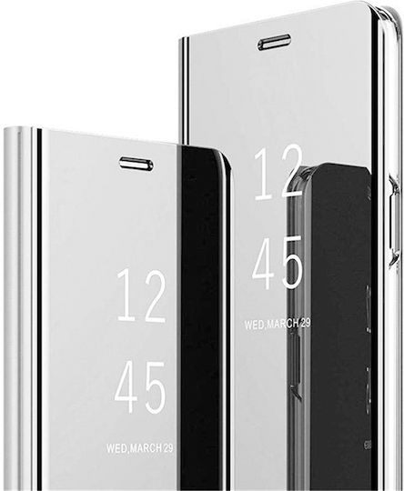 Hurtel Clear View Book Plastic Silver (Galaxy A10)