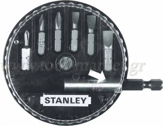 Stanley Сет 7 Битове за Винтоверт Равен / Звезда Комплект