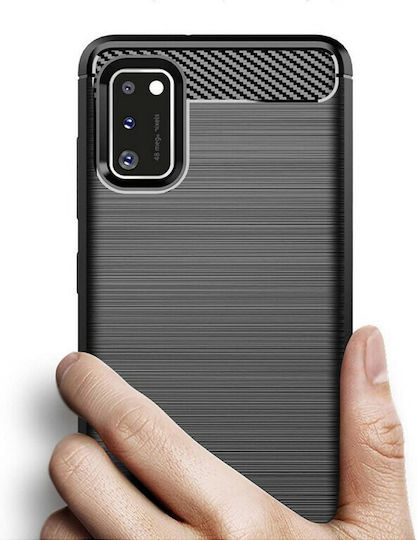 Hurtel Back Cover Silicon Negru (Galaxy A41)