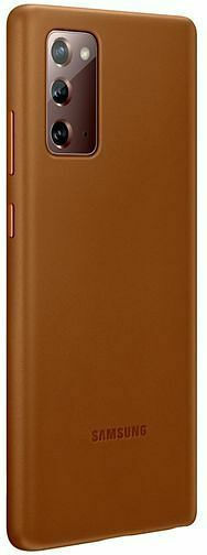 Samsung Leather Cover Back Cover Δερμάτινο Καφέ (Galaxy Note 20)