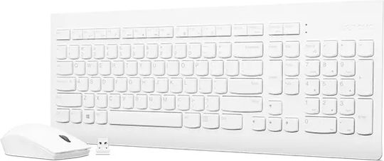 Lenovo 510 Wireless Keyboard & Mouse Set Bulgarian White