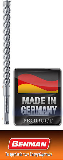 Benman Four-Cut Diamond Drill with SDS Plus Shank for Masonry 14x160mm