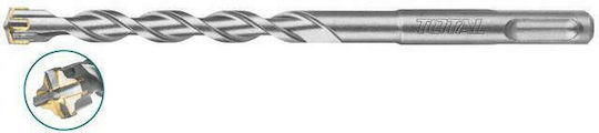 Total Four-Cut Diamond Drill Carbide with SDS Plus Shank for Masonry και Metal 14x210mm