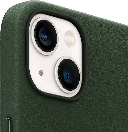 Apple Leather Case with MagSafe Back Cover Leather Sequoia Green (iPhone 13)