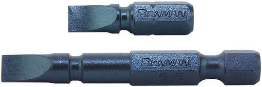 Benman Straight Bit V5 Steel 0.5x4.0x25mm Screwdriver Bit Straight