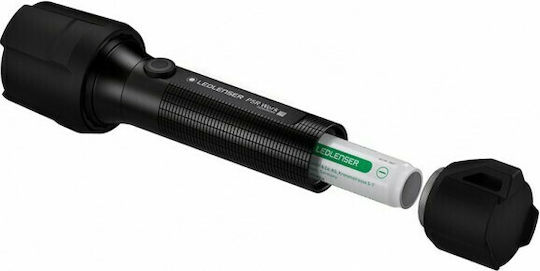 LedLenser Wiederaufladbar Taschenlampe LED IP68 mit maximaler Helligkeit 480lm P5r Schwarz
