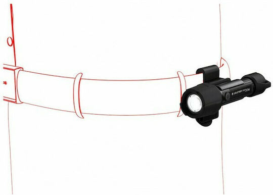 LedLenser Wiederaufladbar Taschenlampe LED IP68 mit maximaler Helligkeit 480lm P5r Schwarz