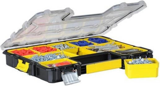 Stanley FatMax Tool Compartment Organiser 10 Slot with Removable Box Yellow 44.6x35.6x7.5cm