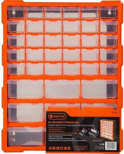 Tactix Συρταριέρα Εργαλείων Plastic 39 Compartments W38.5xD16xH48.5cm
