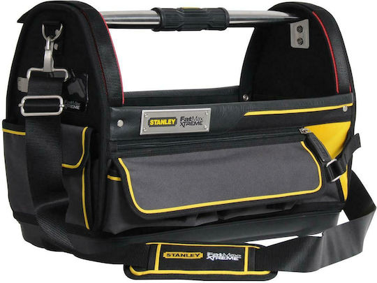 Stanley Fatmax Open Top Waterproof Black Shoulder Tool Bag 20lt Open