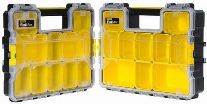 Stanley FatMax Tool Compartment Organiser 10 Slot with Removable Box Yellow 44.6x35.6x7.5cm