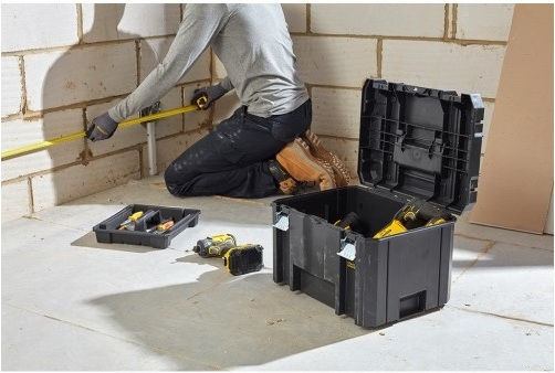 Stanley FatMax TSTAK VI Hand Tool Case Plastic with Tobacco Case Dimensions: W44xD33xH32.6cm