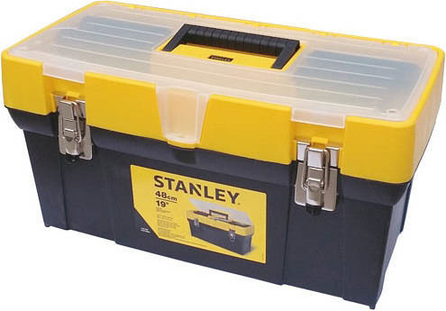 Stanley Hand Tool Case Plastic with Tobacco Case Dimensions: W49.3xD25.6xH24.8cm