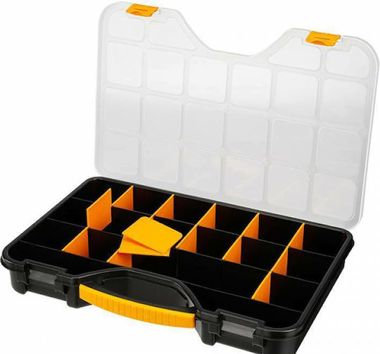 Mano Pro Tool Compartment Organiser 20 Slots with Adjustable Dividers Black 51x34.7x7.1cm