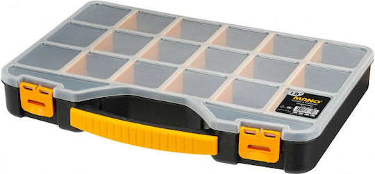 Mano Pro Tool Compartment Organiser 18 Slot Adjustable Black 42.6x30.5x5.6cm