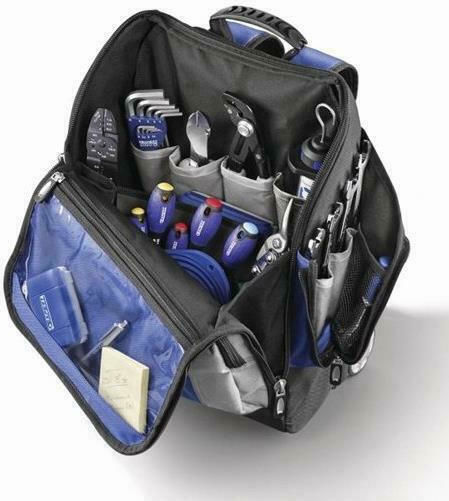Expert Tools Wheeled Backpack Tool Bag Blue