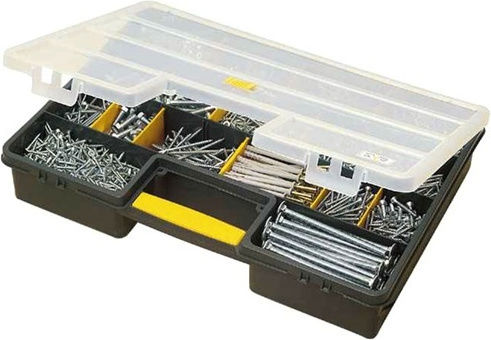 Stanley Tool Compartment Organiser 25 Slot Black 45.7x32.7x7.9cm