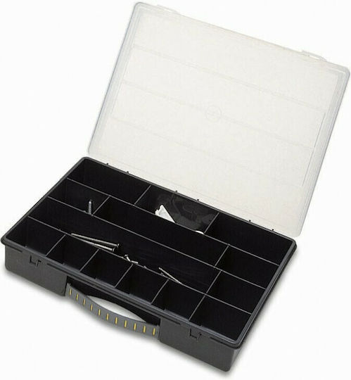 Stanley Tool Compartment Organiser 14 Slot Black 34x26x26cm