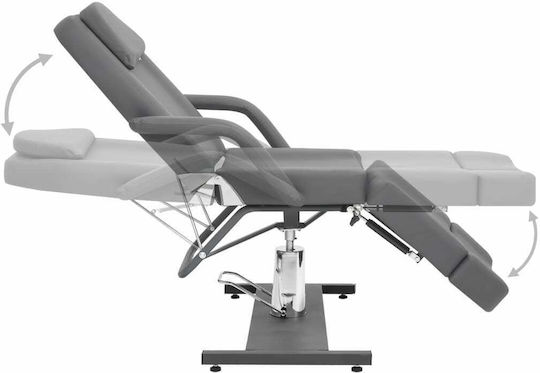 vidaXL Beauty Chair with Adjustable Height Gray