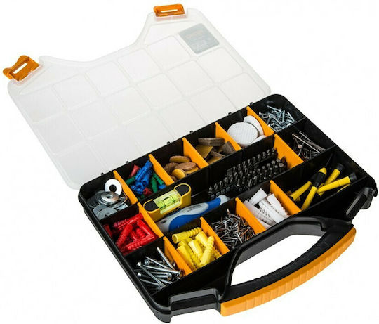 Mano 13 Pro Tool Compartment Organiser 18 Slot Adjustable Black 32.6x25.7x4.8cm