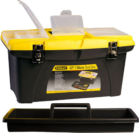 Stanley Jumbo Εργαλειοθήκη Χειρός Πλαστική με Ταμπακιέρα Π56.2xB31.4xΥ30cm
