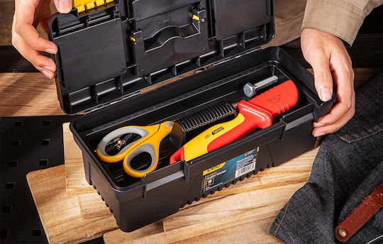 Deli Hand Tool Case Plastic with Tobacco Case Dimensions: W30.5xD13xH10.5cm