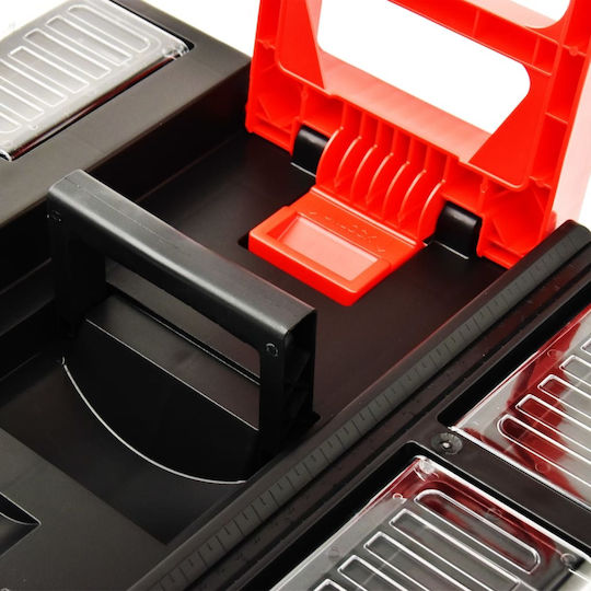 vidaXL Tool Storage Plastic Wheeled Box W46xD36xH41cm 146271