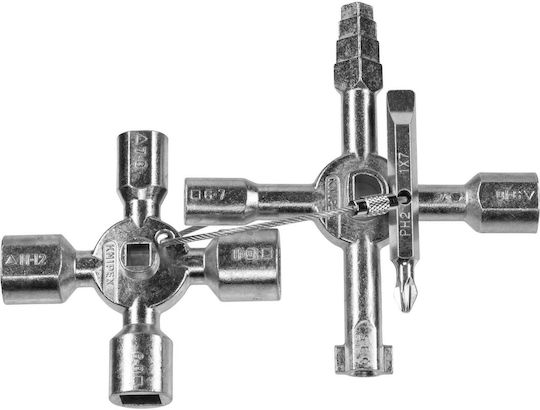 Knipex Set Multi-Key Twinkey für alle Schränke von zentralen Anlagen 1Stück