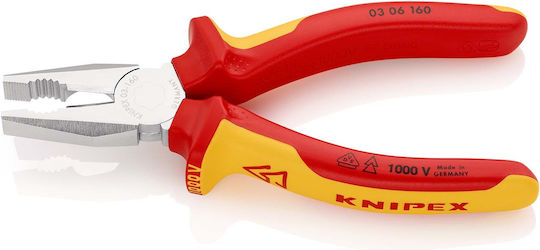 Knipex Πένσα Ίσια Ηλεκτρολόγου Μήκους 160mm
