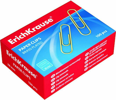 ErichKrause Set of 100pcs Paper Clips 33mm 24868