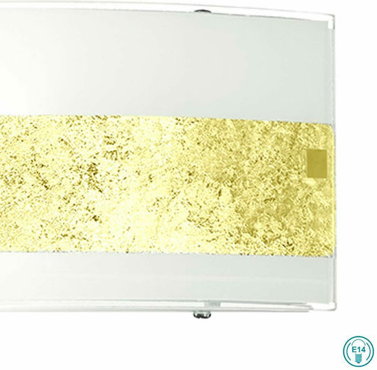 Ondaluce Modern Lumină de Perete cu Soclu E14 Auriu 27cm