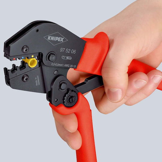 Knipex Πρέσα Ακροδεκτών με Μηχανισμό Καστάνιας (Μήκος 250mm)