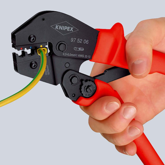 Knipex Πρέσα Ακροδεκτών με Μηχανισμό Καστάνιας (Μήκος 250mm)