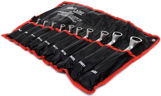 Kraft & Dele Set 10 Double Polygon Wrench Bent KD-10929