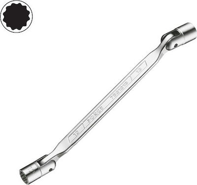 Force Double Polygon Wrench Straight Adjustable 12x13mm