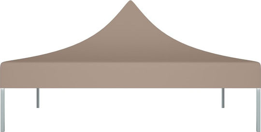 vidaXL Square Cover for Kiosk Brown with PVC Coating 3x3m 270gr/m²
