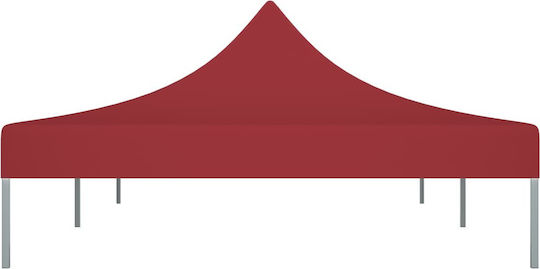 vidaXL Pavillonabdeckung 270gr/m² Burgundisch mit PVC-Beschichtung 6x3m