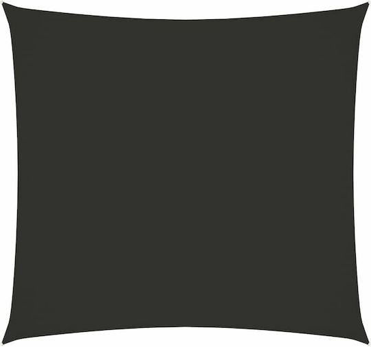 vidaXL Square Shade Sail Gray With Hoop & with PU Coating 4x4m