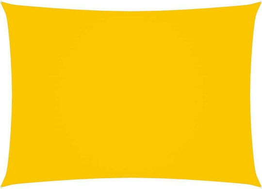vidaXL Rectangular Shade Sail Yellow with PU Coating 3x5m Rectangle made of Oxford fabric