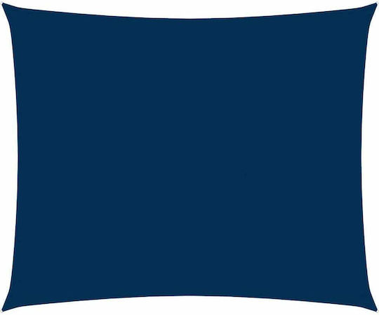 vidaXL Rectangular Shade Sail Blue with PU Coating 3x4m Rectangle made of Oxford fabric