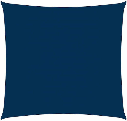 vidaXL Platz Sonnensegel Blau Mit Hoop & mit PU-Beschichtung 2.5x2.5m Quadratisch, aus Oxford-Gewebe
