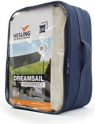 Nesling Τετράγωνο Πανί Σκίασης Γκρι 5x5m 220gr/m²