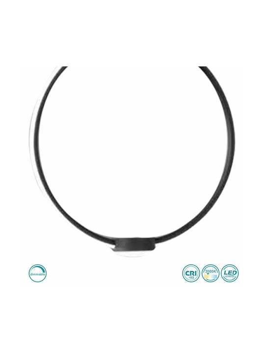 Ondaluce Pendant Light Black 32x100cm