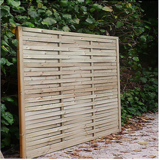 Showood Wooden Fence Panel in Beige Color 90cm x 1.8m