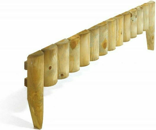 Showood Wooden Garden Border in Beige Color 20cm x 1.05m