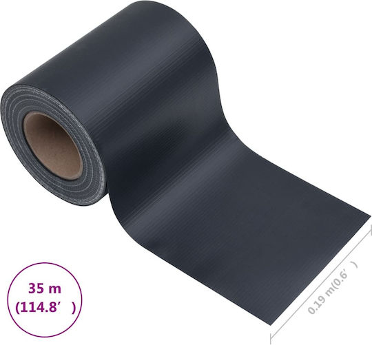 vidaXL Garden Fencing Tape for Garden Fencing made of PVC 19cm Gray