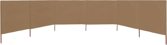 vidaXL Stoffzaunpaneel in Braun Farbe 80cm x 8.0m