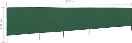 vidaXL в Зелен Цвят 80см x 6.0m