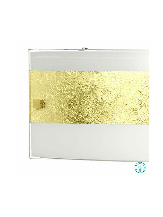 Ondaluce Ceiling Mount Light 50cm Gold with Socket E27