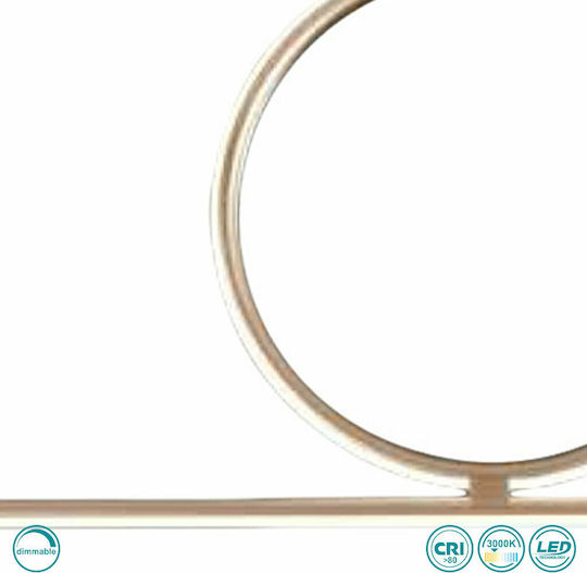 Ondaluce Acrobat Deckenleuchte 100cm Gold mit Integrierter LED